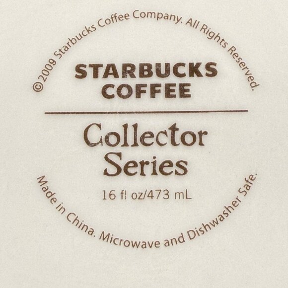 Starbucks Orange County Collector Series Mug 16 Oz 2009 Skyline & Surfer Design - Picture 4 of 6